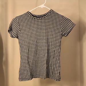 Brandy Melville Houndstooth Tee
